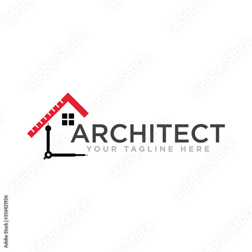 Architect Construction Logo Design Vector