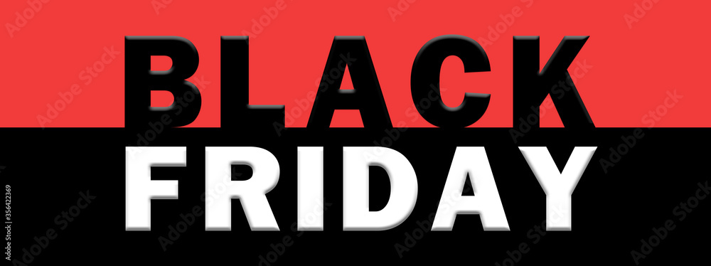 Fototapeta premium Modern colorful Black Friday sale promo banner background