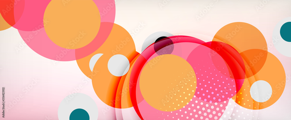 Trendy simple circle abstract background, dynamic motion concept. Vector Illustration For Wallpaper, Banner, Background, Card, Book Illustration, landing page - obrazy, fototapety, plakaty 