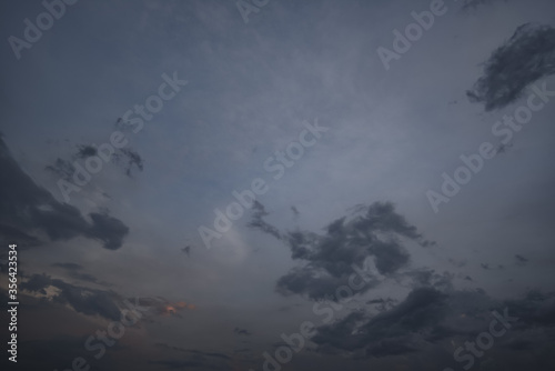 dark storm clouds with background,Dark clouds before a thunder-storm.