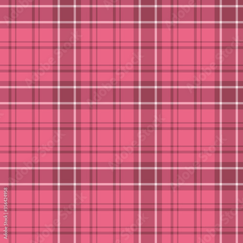 Seamless pattern in berry pink colors for plaid, fabric, textile, clothes, tablecloth and other things. Vector image.