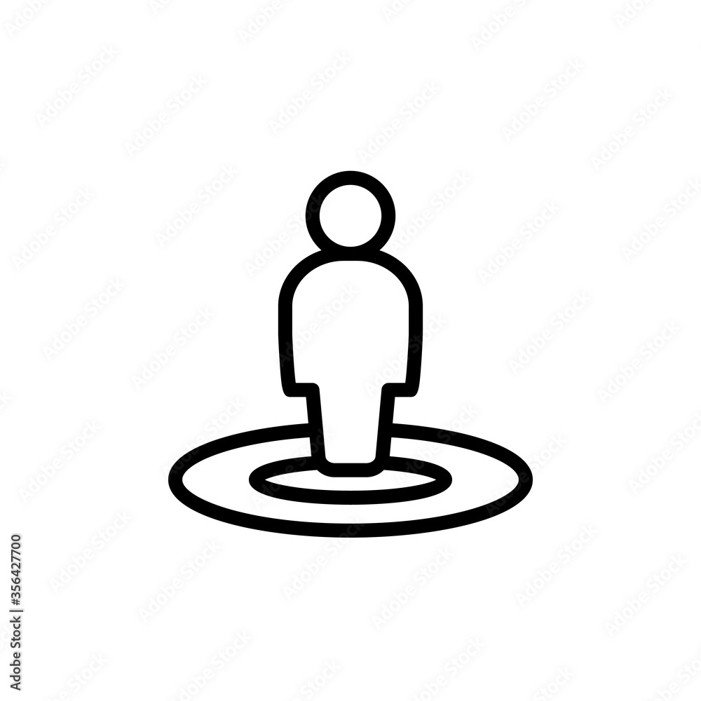 Man, placeholder icon. Simple line, outline vector elements of navigation icons for ui and ux, website or mobile application Man, placeholder icon. Simple line, outline vector elements of navigation icons for ui and ux, website or mobile application