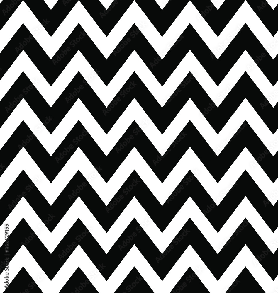 Naklejka black and white chevron pattern