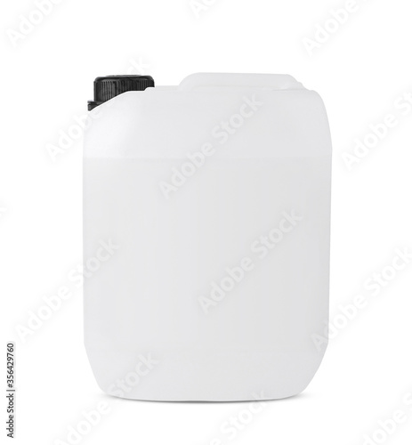 Plain medium plastic gallon container photo