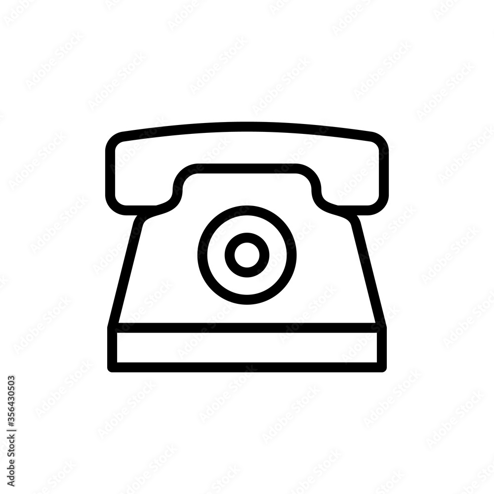 Phone, landline icon. Simple line, outline vector elements of communication icons for ui and ux, website or mobile application Phone, landline icon. Simple line, outline vector elements of communication icons for ui and ux, website or mobile application