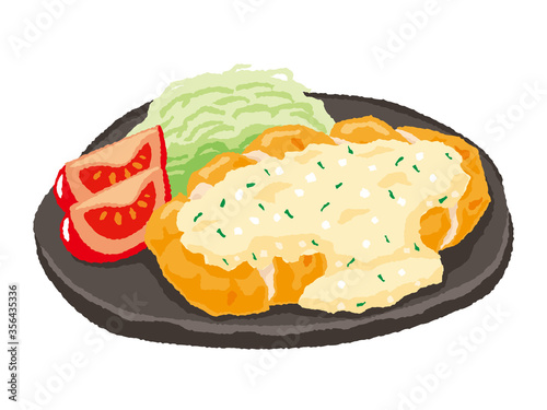 チキン南蛮のイラスト　