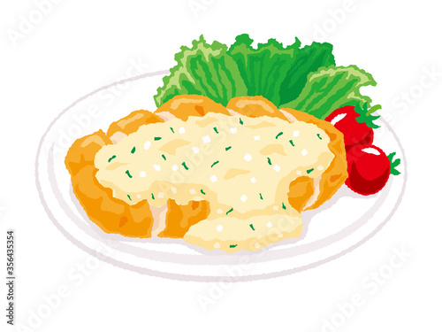 チキン南蛮のイラスト　