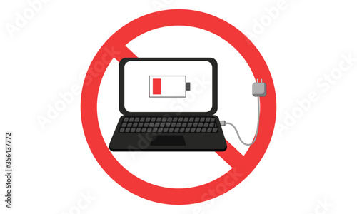 パソコン充電禁止