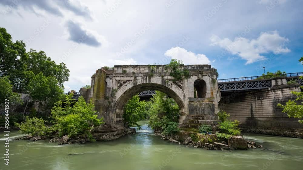 Tiber Island - Rome - Italy - 4K 30p - Time lapse video Tiber Island - Rome - Italy - 4K 30p - Time lapse video