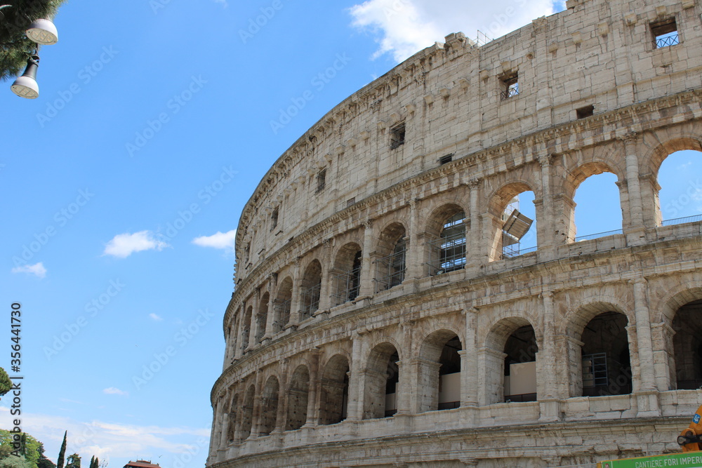 colosseum in rome italy colosseum is among wonder of world and is famous tourist destination
