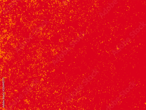 A red and orange layered vector texture of distressed, urban, grungy concrete with aged and weathered damage. Ideal for use as a background texture or for applying grunge effects to your images.