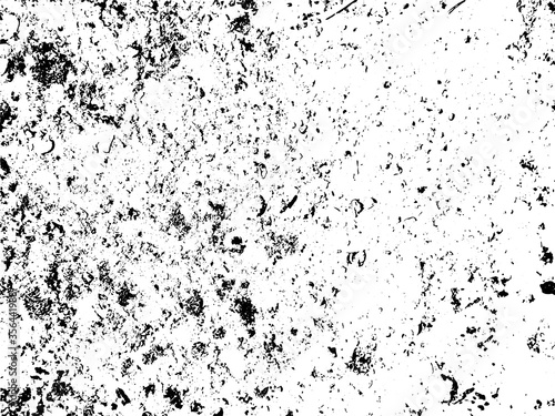 A black and white vector texture of distressed, urban, grungy concrete with aged and weathered damage. Ideal for use as a background texture or for applying grunge effects to your images.