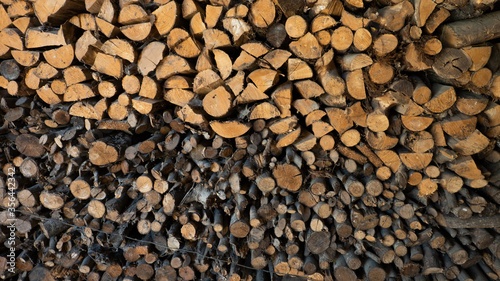 cut firewood background