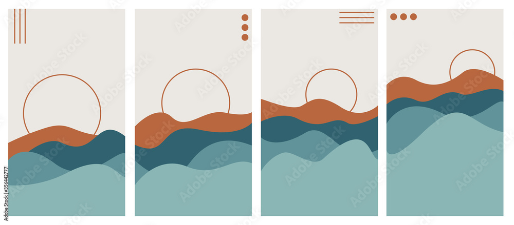 Abstract mobile page design template.Vector illustration of abstract mobile background designs.