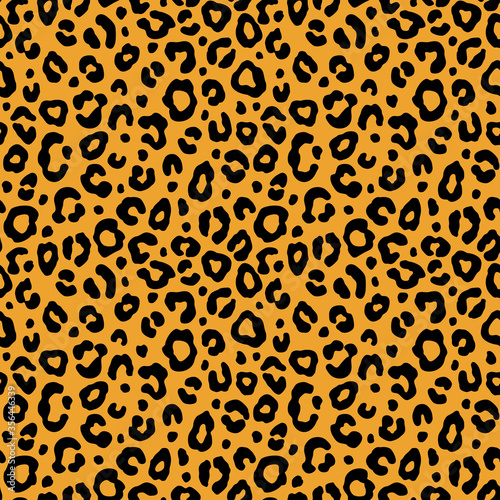 Colorful leopard seamless pattern. Fashion stylish vector texture.