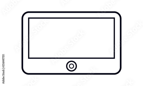 Tablet, personal, android, mockup, pc, display, iPad, mobile, touchscreen free vector icon