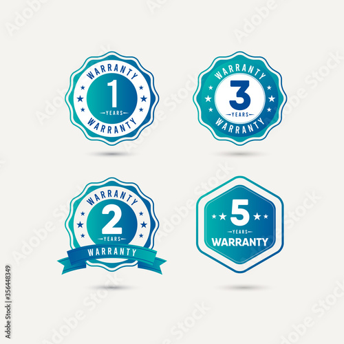 Year Warranty Logo Icon Vector Template Design Illustration