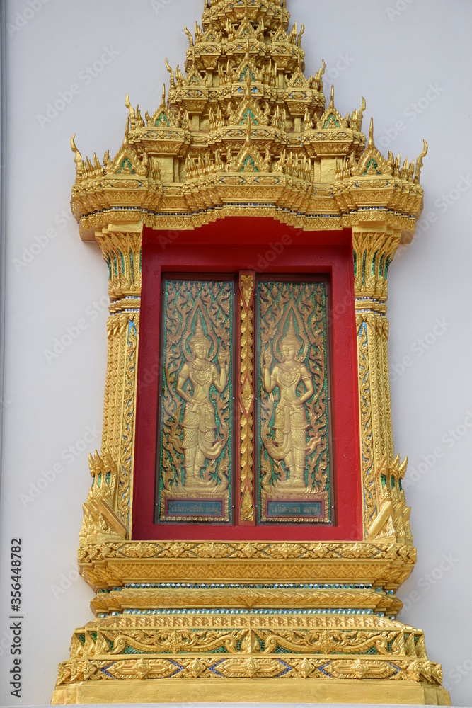 Fototapeta premium The window of the church at the temple