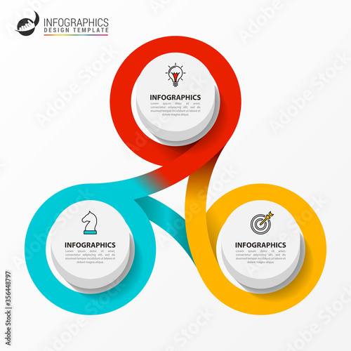 Infographic design template. Creative concept with 3 steps