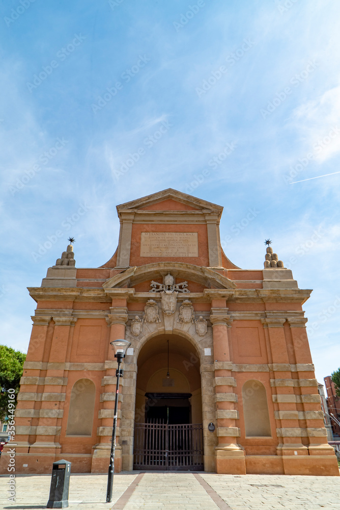 The close of the Porta Galliera in XX Septembre in Bologna Italy