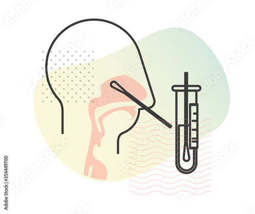 Nasal Swab - Nasopharyngeal Swab Testing and Sample collection  - Icon