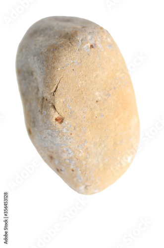 A rock stone isolated white