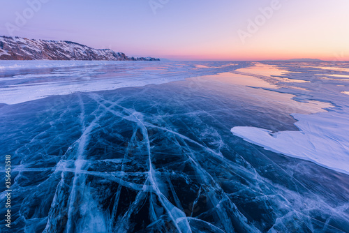 Winter Russian Baikal tourism.