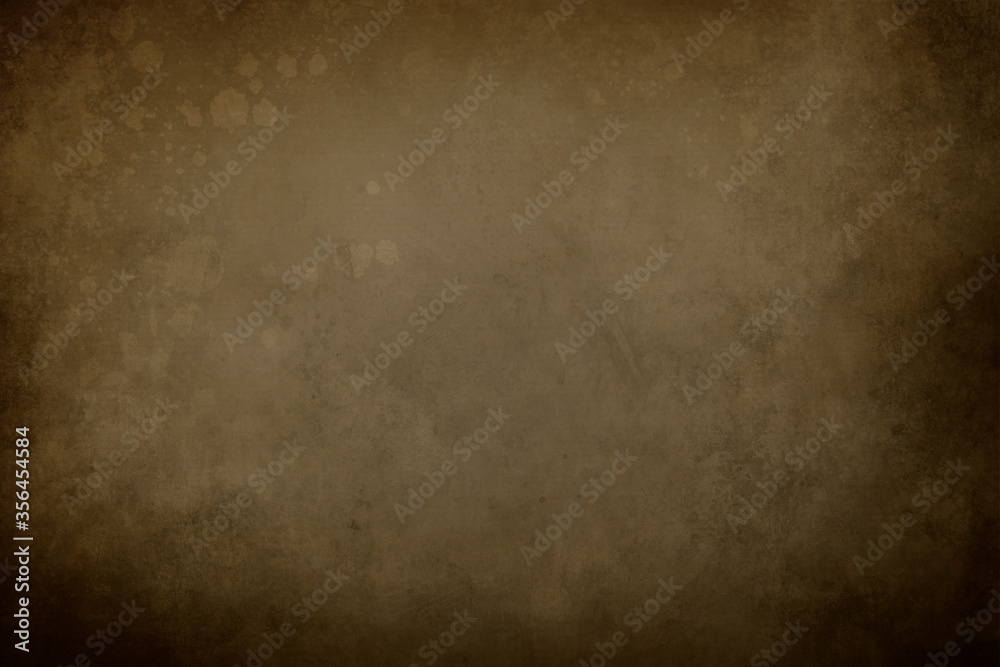 old paper texture or background with stains and black vignette borders