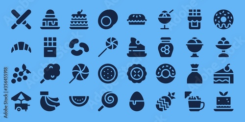 dessert icon set