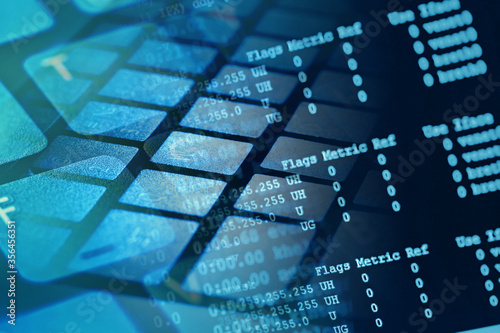 Photography Web server data on a monitor