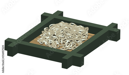 Japanese style vector cold noodles