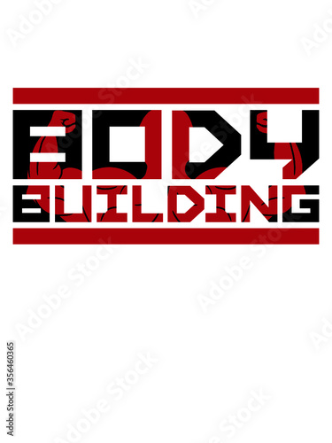 Body Building Logo Rücken Kerl Junge hinten