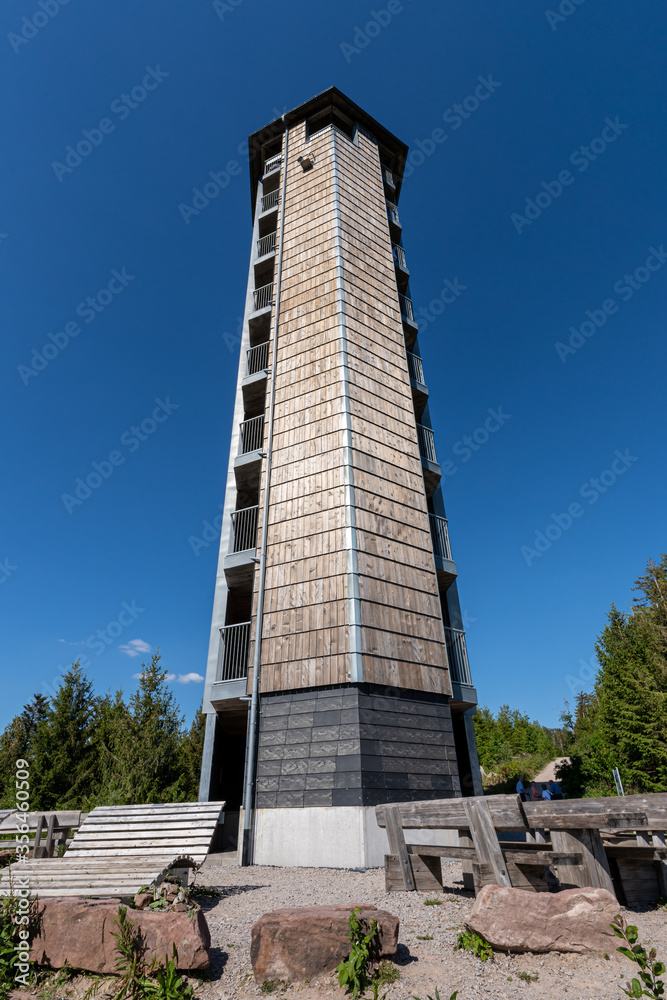 Tower in Black Forest called Buchkopfturm in Oppenau Maisach, Baden Wuerttemberg, Germany