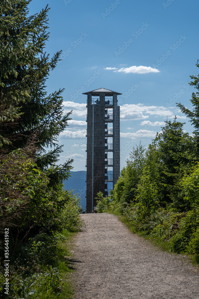 Tower in Black Forest called Buchkopfturm in Oppenau Maisach, Baden Wuerttemberg, Germany