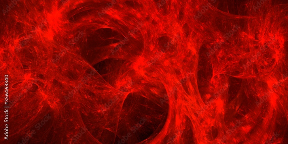 Mysterious cosmic red waves and swirls. Abstract background for design. 3D rendering Mysterious cosmic red waves and swirls. Abstract background for design. 3D rendering