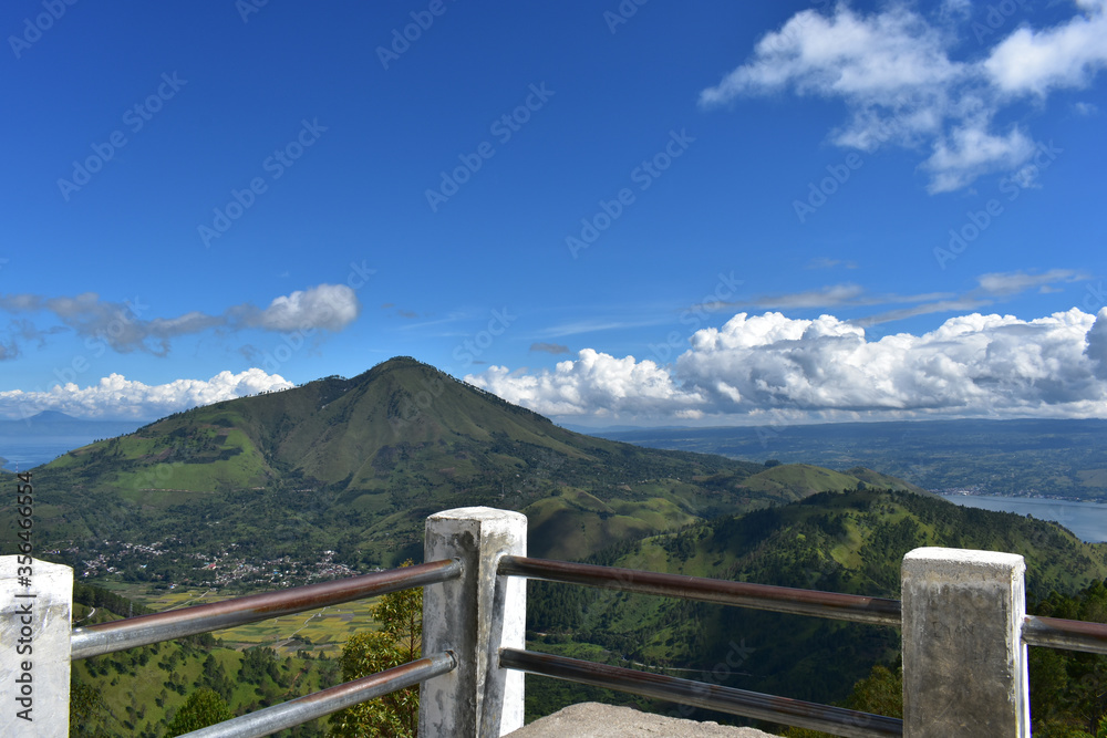 The beautiful scenery of Toba lake - North Sumatera, Indonesia