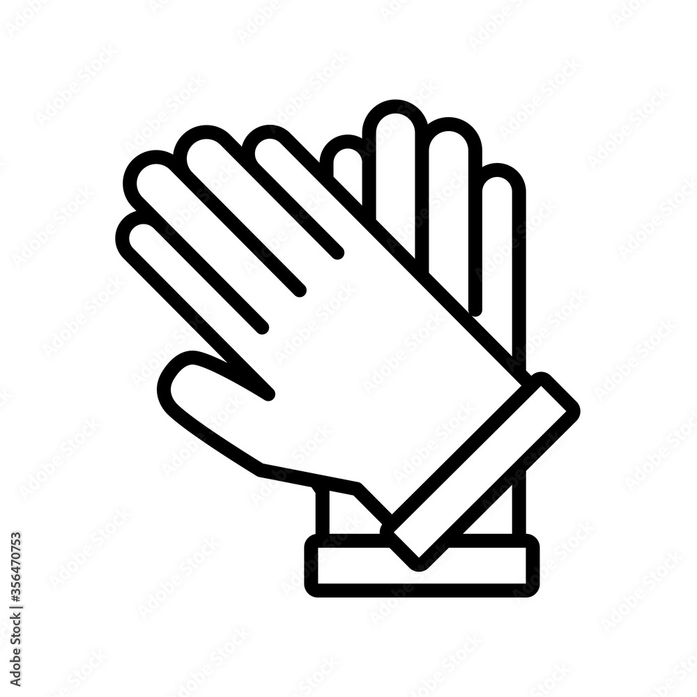 Obraz premium glove icon design vector template