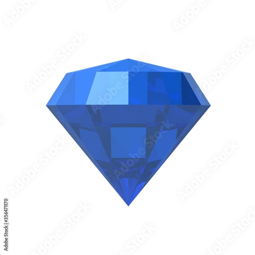 Diamond Blue in 3D. Tapas. Stone. Jewellery (ID: 356471170)