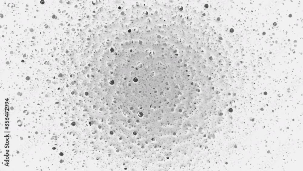 Abstract animation of bubbles, drops on a white background. Abstract animation of bubbles, drops on a white background.