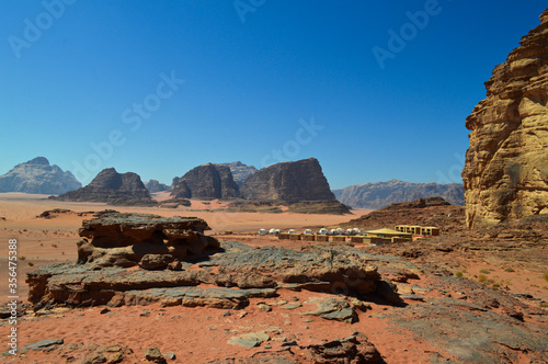 Campground in the Wadi Rum Desert, Jordan
