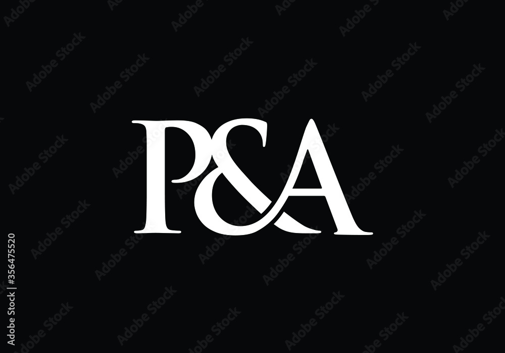 Initial Monogram Letter P A Logo Design Vector Template. P A Letter Logo Design Initial Monogram Letter P A Logo Design Vector Template. P A Letter Logo Design