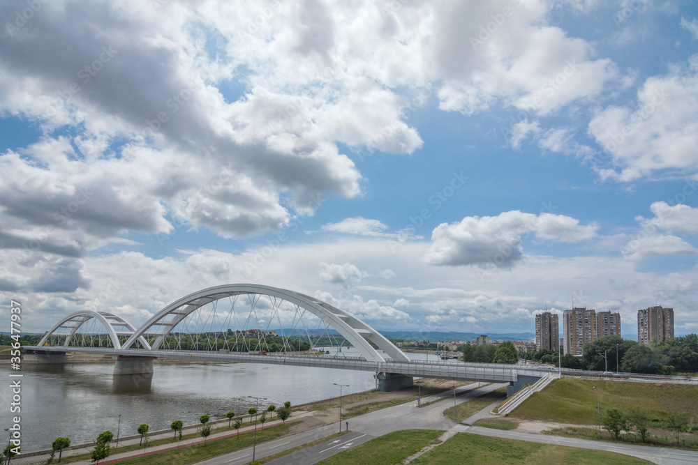 Fototapeta premium bridge in Novi Sad in Serbia