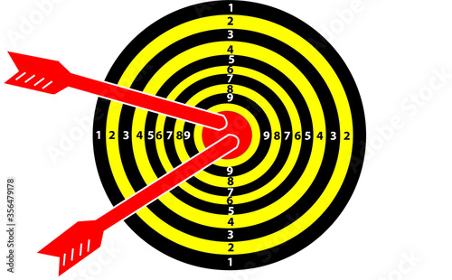Target Icon vector. symbol for web site Computer and mobile vector.