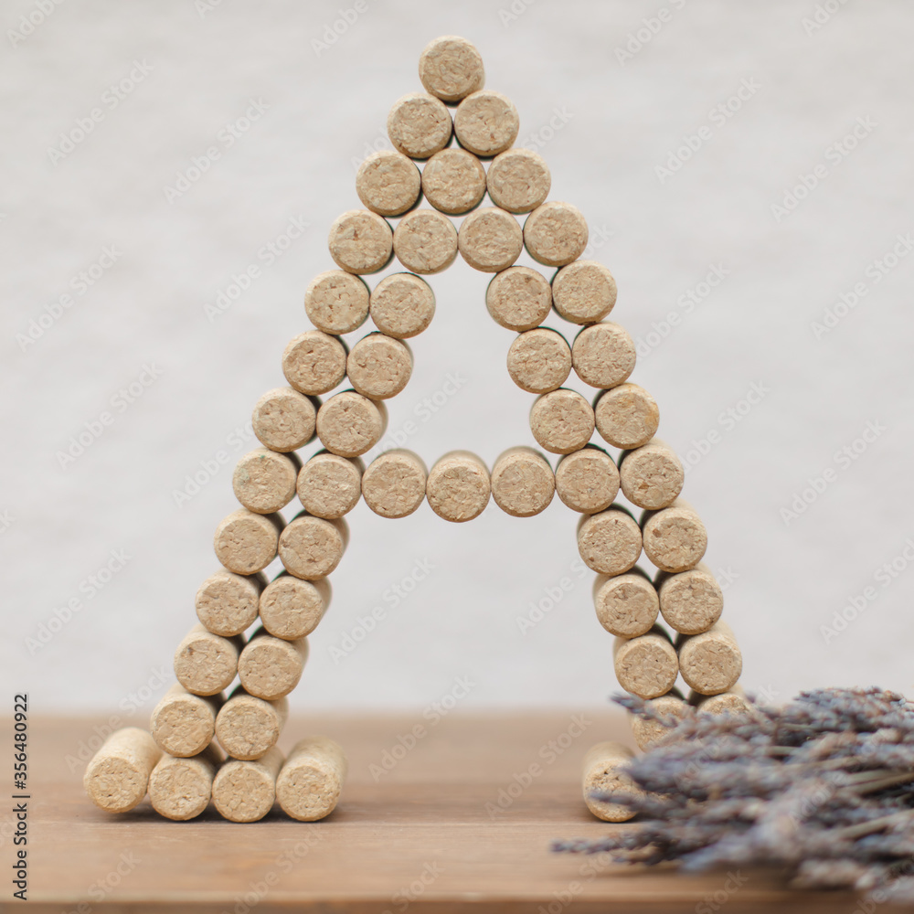 L'alphabet en bouchons de liège Stock Photo Adobe Stock