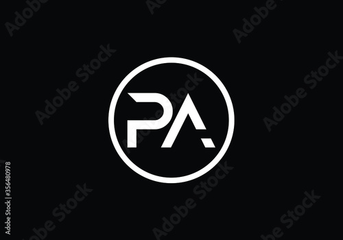 Free Download Initial Monogram Letter P A Logo Design Vector Template. P A Letter Logo Design  - GFXLoad