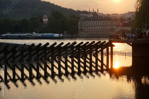 Konstfotografi Moldava the river of Praga