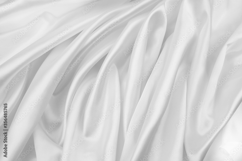 Fototapeta premium White silk fabric lines