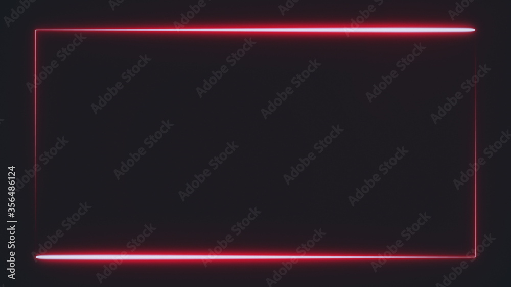 Bright Red Frame Background