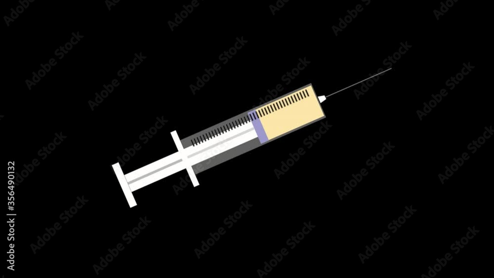 Syringe with medicine 4K, alpha channel HD Syringe with medicine 4K, alpha channel HD