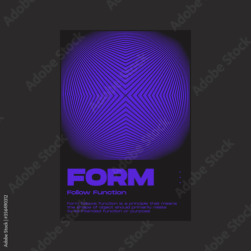 Meta Modern Swiss Aesthetics Poster Design Template